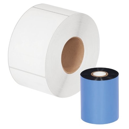 Bsc Preferred 3.54'' x 1476' Black Zebra Thermal Transfer Ribbons - Wax, 24PK BUY00015012